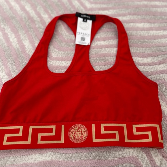 Versace Greca Sport Bra in red. Size 2. Great condition - Picture 2 of 4
